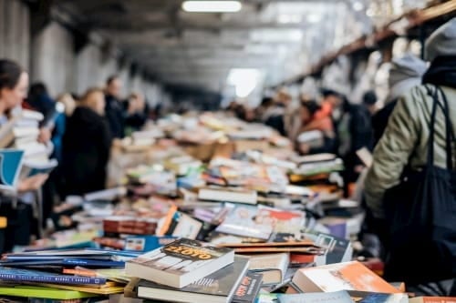 Book sale youth group fundraising idea